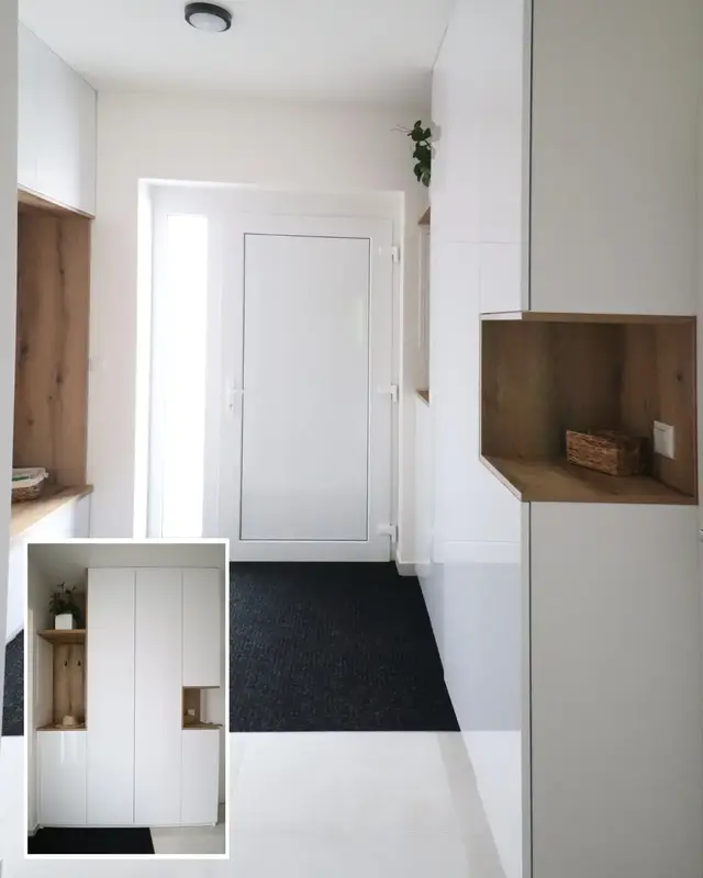 Předsíně a úložné prostory — realizace 2